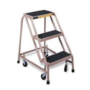 Rolling stepstool, 5 step, 80 overall height, with handrail  
