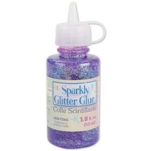  Sparkly Glitter Glue 1.8 Oz Grape Electronics