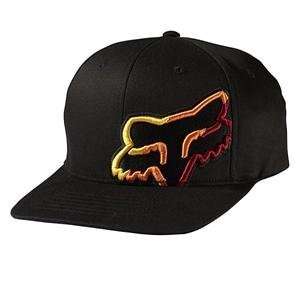  Fox Racing Stir It Up Flexfit Hat   XS/S/Black/Orange 
