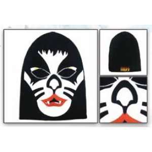   Beanie Hat Cap   Black OSFA Chriss Face Catman Logo