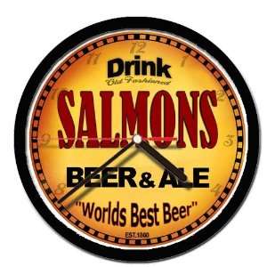  SALMONS beer and ale cerveza wall clock 