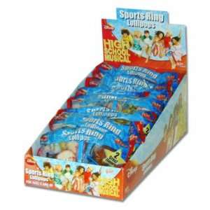 High School Musical Sports Ring Lollipops, 12 count display box