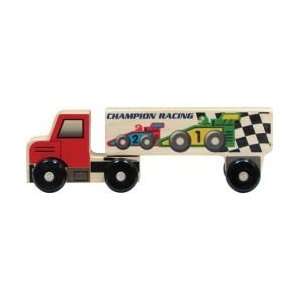 Wood Semi Truck Toy   Race Cars Toys & Games