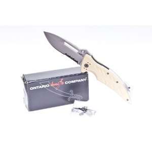  Ontario Knife XR 1, Folding Knife with 3.375 Chrome 1/2 