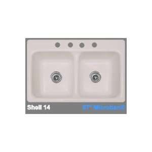   Advantage 3.2 Double Bowl Kitchen Sink with Three Faucet Holes 27 3 67