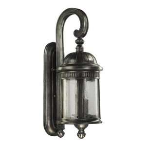 Quorum 7225 3 91 / 7225 6 91 Presidio Wall Lantern in Silver Noir Size 