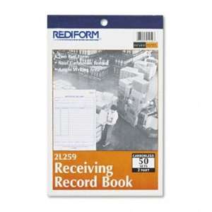  Rediform 2L259   Receiving Record Book, 5 1/2 x 7 7/8, Two 