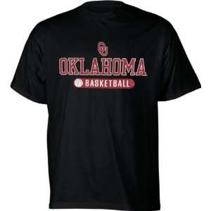   Oklahoma Sooners Black Basketball Highlight T Shirt
