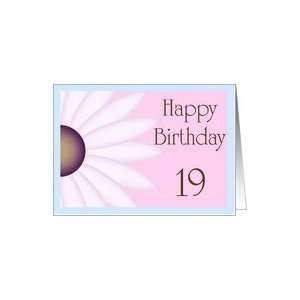  Happy Birthday 19 Big Flower Card Toys & Games
