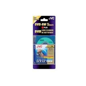  JVC DVD RW 1.4Gb 8cm 30min Pack 5+Cleaning Disc camcorder 