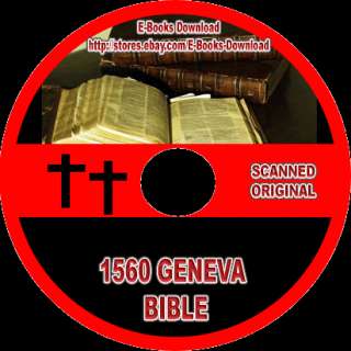 1560 GENEVA Bible Ebook CD Scripture Study very popular  