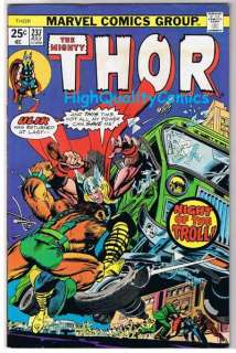THOR #237, God of Thunder, Buscema,Troll Ulik,1966, FN  