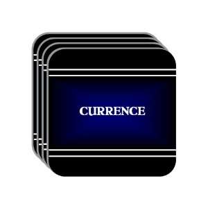 Personal Name Gift   CURRENCE Set of 4 Mini Mousepad Coasters (black 