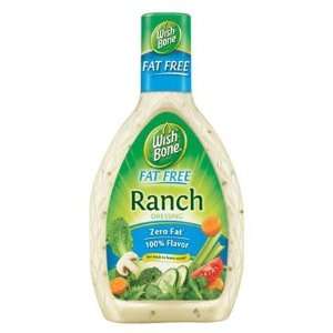 Wishbone Fat Free Ranch Salad Dressing, 16 oz, 6 ct (Quantity of 1)