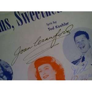   Hollywood Canteen 1944 Sheet Music Signed Autograph Sweet Dreams