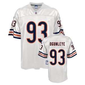  Chicago Bears Adewale Ogunleye Reebok #93 White Replica 