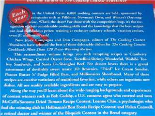 Cooking Contest Cookbook120+ Prize Winning Recipes 9780684844473 
