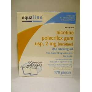  Nicotine Gum, 2 mg., original flavor, 170 pieces Health 
