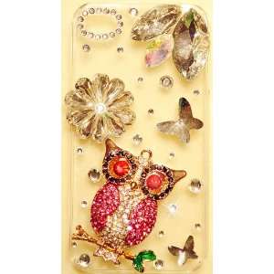  3D LITTLE PINK OWL Case for iPhone 4S & 4 Verizon AT&T 