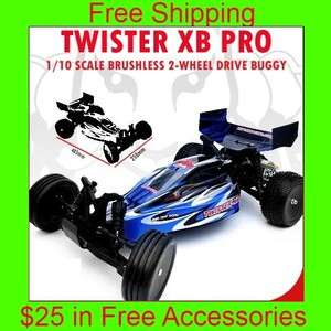 Redcat Racing Twister XB PRO 1/10 Scale Brushless 2 Wheel Drive Buggy 