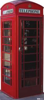 English Phone Booth Life Size Cardboard Standee 698  