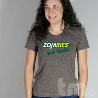   American Apparel TR301 T Shirt funny zombie Halloween costume  