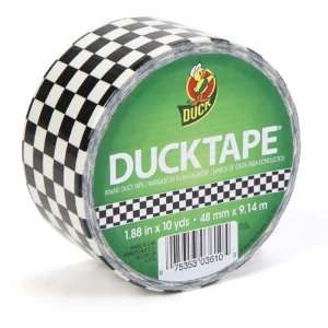   Yards Black and White Checker Printed Duct Tape, Black/White, 6 Pack