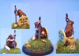 Darksword painted miniature kneeling Female Warrior  