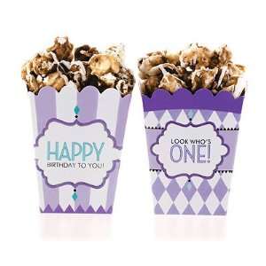  Classic Carnival Birthday Partyware (Purple) Treat Boxes 