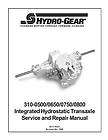 Hydro Gear 310 0500/0650/0​750/0800 Transaxle Repair Man