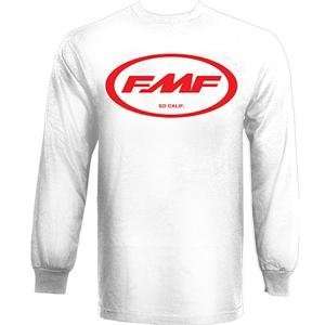  FMF Apparel Classic Don Long Sleeve T Shirt   Small/White 