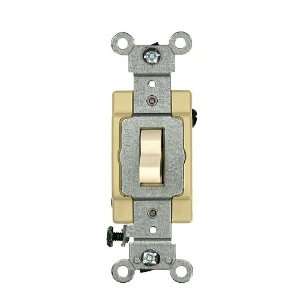 Leviton CSB4 20T 20 Amp, 120/277 Volt, Toggle 4 Way AC Quiet Switch 