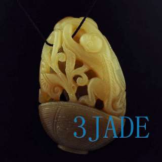 Natural Hetian Nephrite Jade Carving / Pendant Monkey  