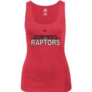 Toronto Raptors  Womens  Red Horizon Long Rib Tank  