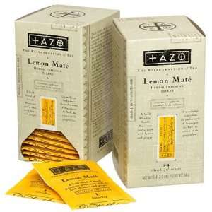 Tazo Lemon Mate (24 Enveloped Tagged Tea Grocery & Gourmet Food