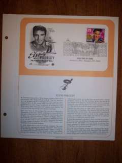 ELVIS PRESLEY FIRST DAY 0F ISSUE STAMP JANUARY 8, 1993  
