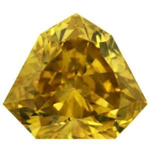    0.32 Ctw Canary Yellow Fancy Shape Real Loose Diamond Jewelry
