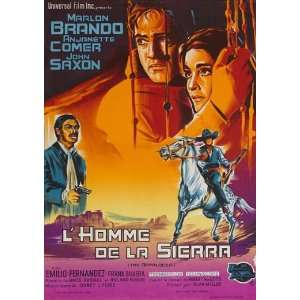   French 27x40 Marlon Brando Anjanette Comer John Saxon