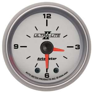  Auto Meter 4985 Ultra Lite II 2 Analog Illuminated Clock 
