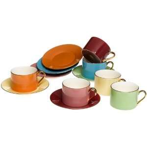  Yedi Houseware Classic Coffee and Tea Solid Teacups and 