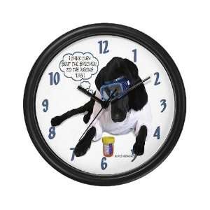  Black Lab Scientist Pets Wall Clock by  