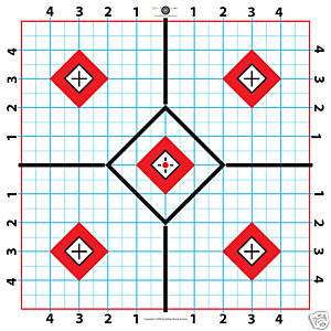 100 Yard Rifle Paper Target Great for Sighting in Scope Fast Free 