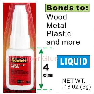 3M Scotch General Purpose Super 5g Glue Liquid Plastic Metal Wood 