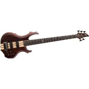  ESP LTD F 5E 5 String Bass Guitar Natural Satin Musical 