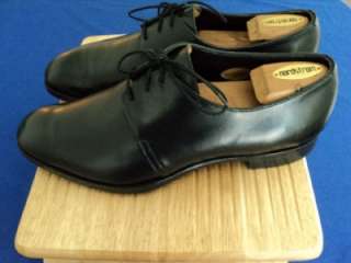 MINT $1050 Edward Green 4 Asprey Black Plain Toe Oxford SHOES 10.5 D 