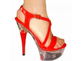 WOMENS SEXY POLE DANCING STILETTO HEEL PLATFORM STRAPPY SANDALS SHOES 