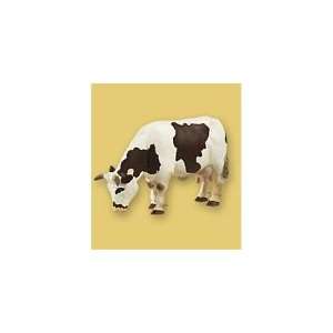  Papo 51011 Brown & White Grazing Cow with Bell Toys 