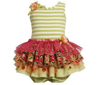 Bonnie Jean Baby Girls Multi Tier Ruffle Mesh Easter Spring Dress w 