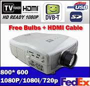 HD 1080i Video Projector HDMI for Home Theater DVD Wii PS3 XBOX360 TV 