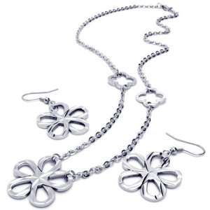  Titanium 316L Steel Earrings & Necklace Set Everything 